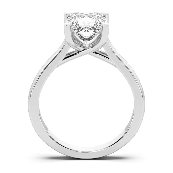 Montreal Princess Cut Engagement Ring, Hover, 14K White Gold,