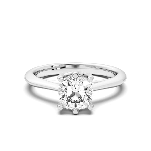 Bali Classic Cushion Cut Engagement Ring, Default, 14K White Gold,