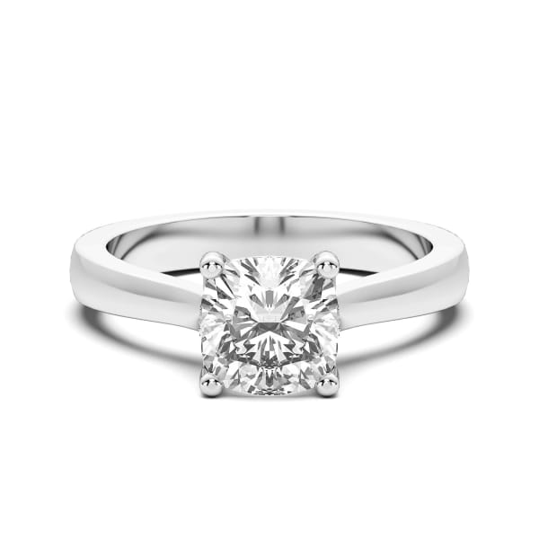 Montreal Cushion Cut Engagement Ring, Default, 14K White Gold,