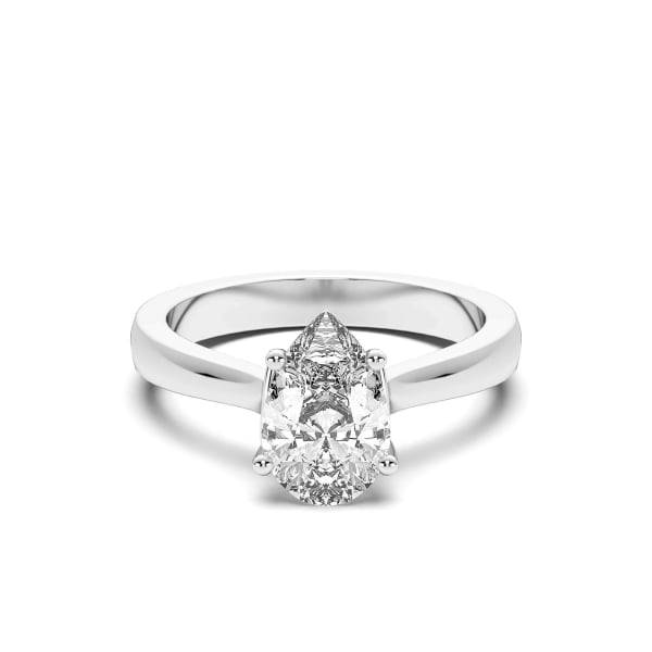 Montreal Pear Cut Engagement Ring, Default, 14K White Gold,