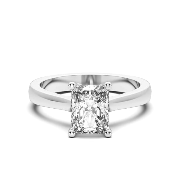 Montreal Radiant Cut Engagement Ring, Default, 14K White Gold,