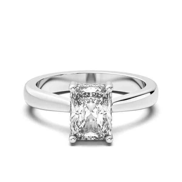 Verona Radiant Cut Engagement Ring, Default, 14K White Gold,