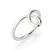 Looped Ring, Sterling Silver