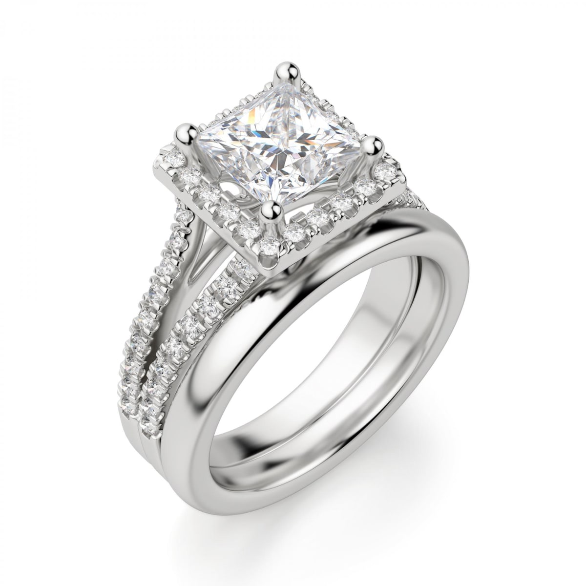 Palm Springs Princess Cut Engagement Ring