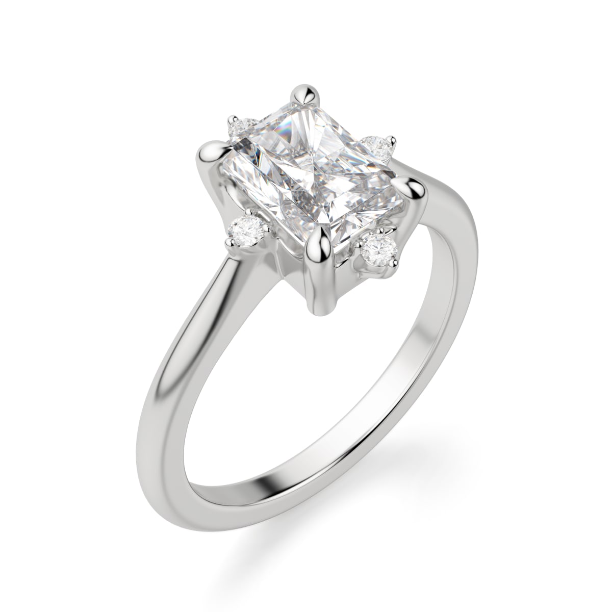 Compass Classic Radiant Cut Engagement Ring