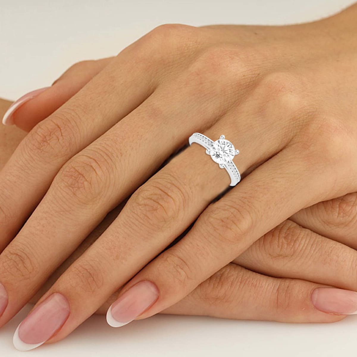 925 Sterling Silver Round Cut 3.5CT Diamond Natural Gemstone Wedding Band  Rings - Walmart.com