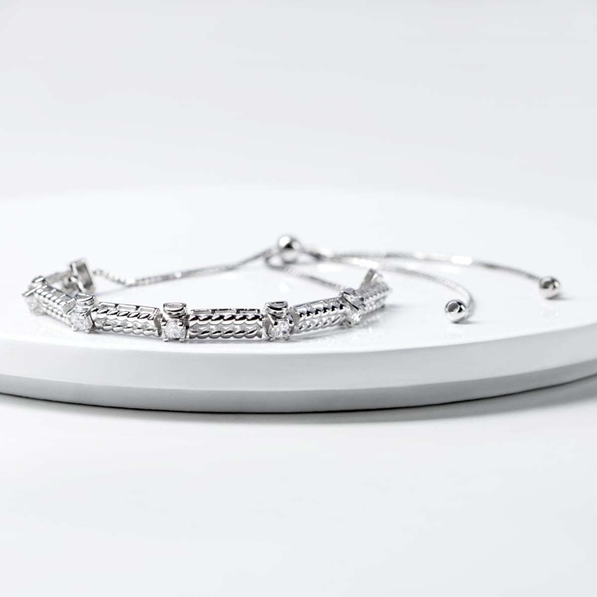 Eternally Bound Bracelet Sterling Silver Nexus Diamond Alternative