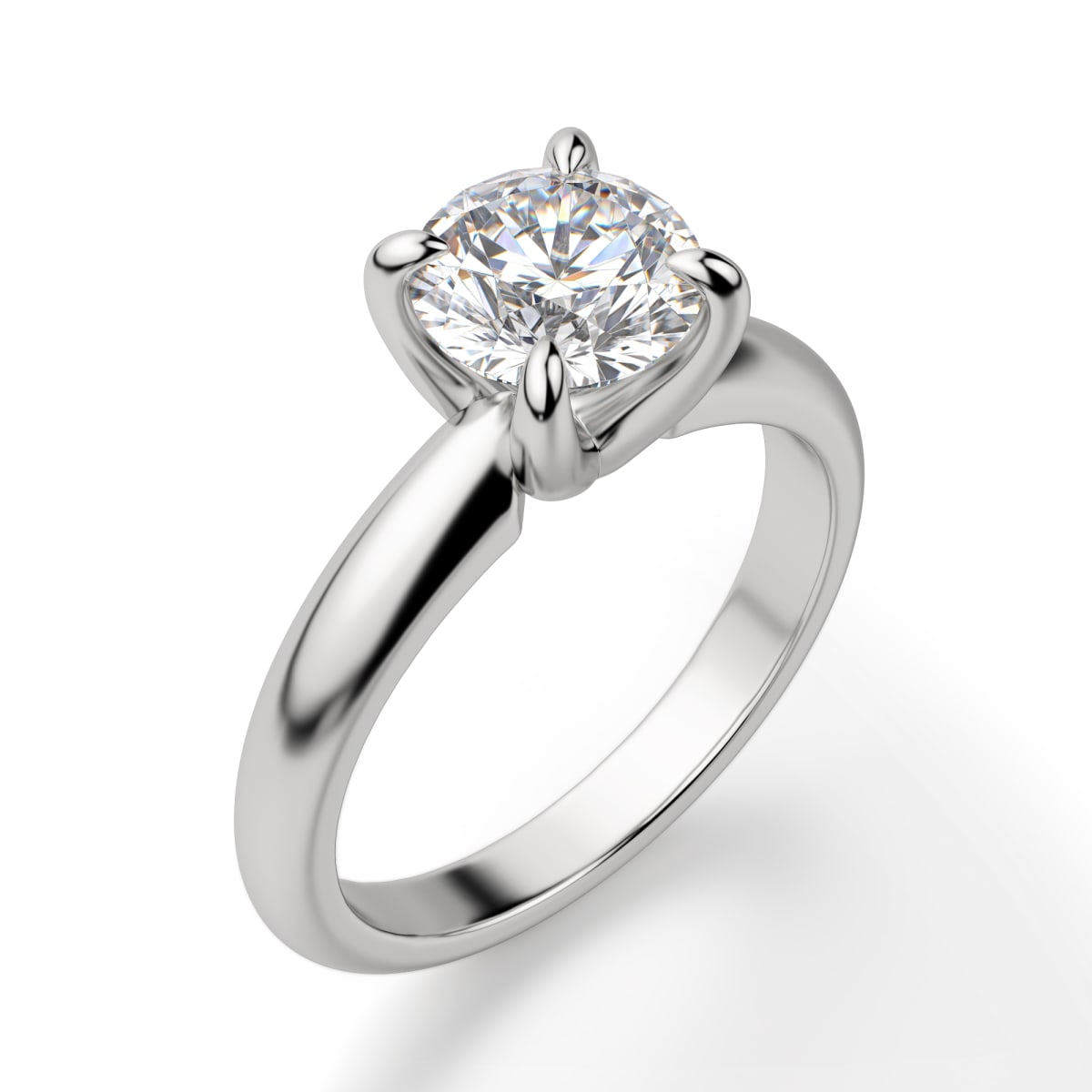 Sirius Round 4 Claw Solitaire Engagement Ring