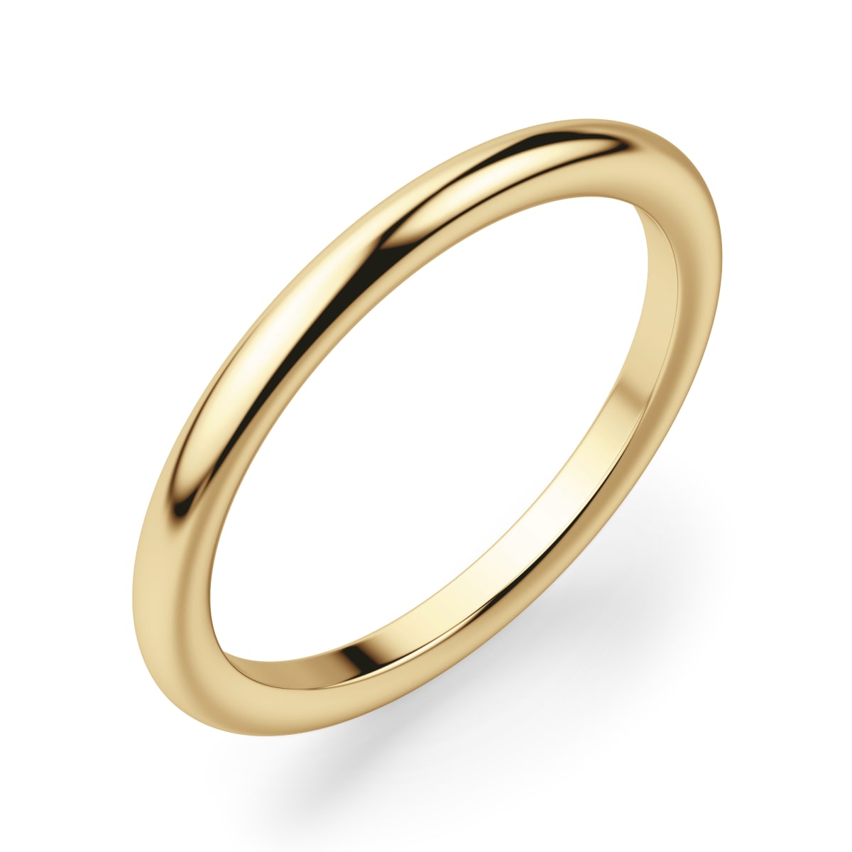 East-West Classic Wedding Band, Ring Size7 , 14K Yellow Gold