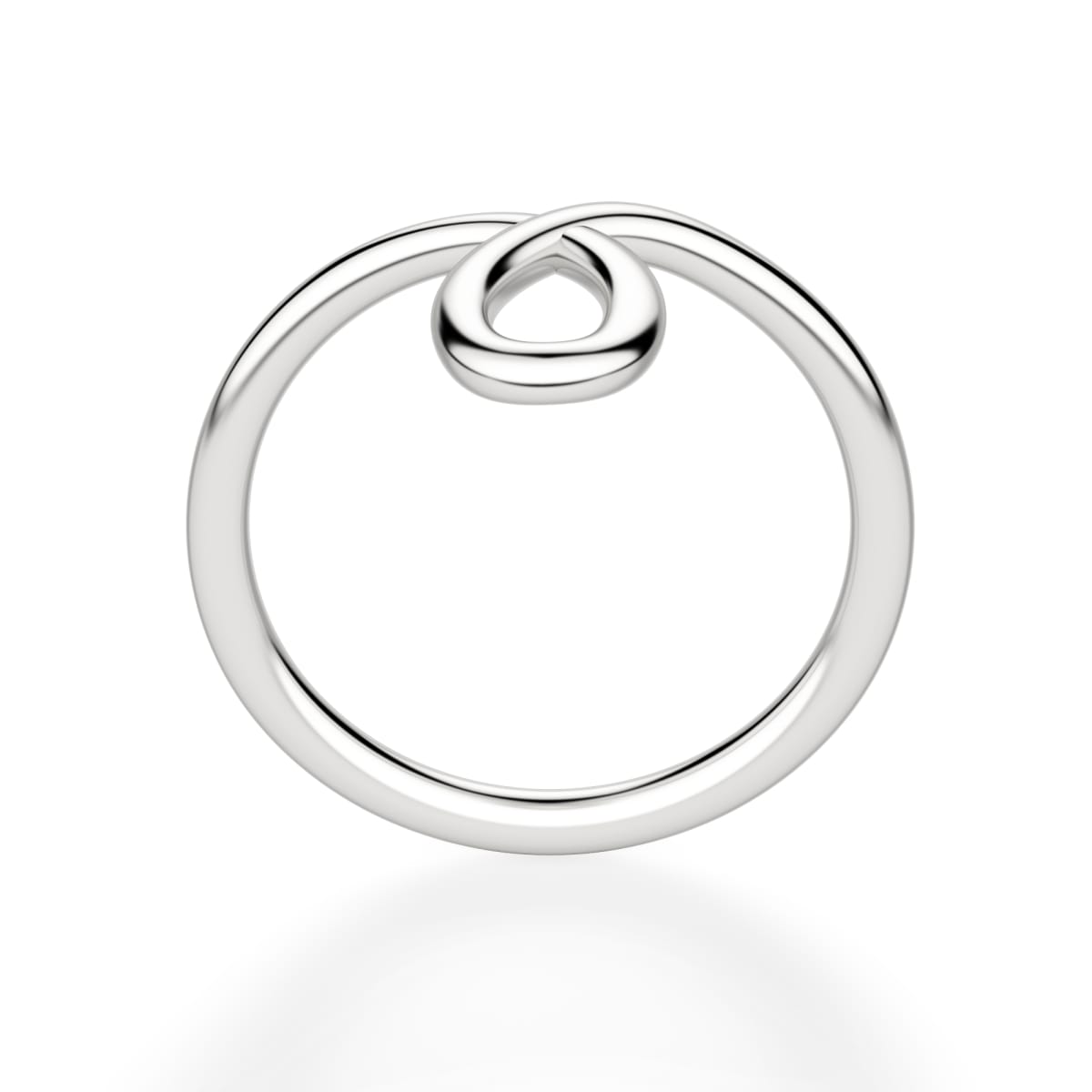 Looped Ring, Sterling Silver