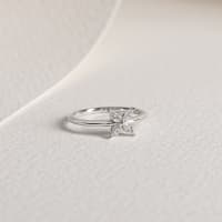Primrose Ring, Ring Size 6, Sterling Silver, Nexus Diamond Alternative