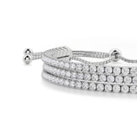 Always Bound Bracelet Sterling Silver Nexus Diamond Alternative