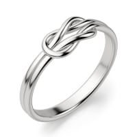 Bold Knot Ring, Ring Size 6, Sterling Silver