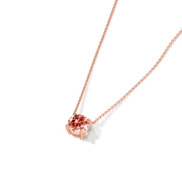 diamond_nexus/Product/DB Colored Stones/Necklaces/RoundClawNecklace-Coral-Hues-SSRG-View2