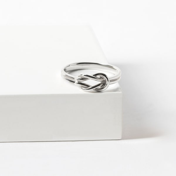 Bold Knot Ring, Sterling Silver
