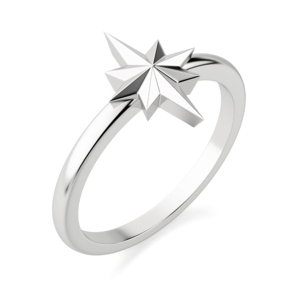 Starburst Ring, Sterling Silver