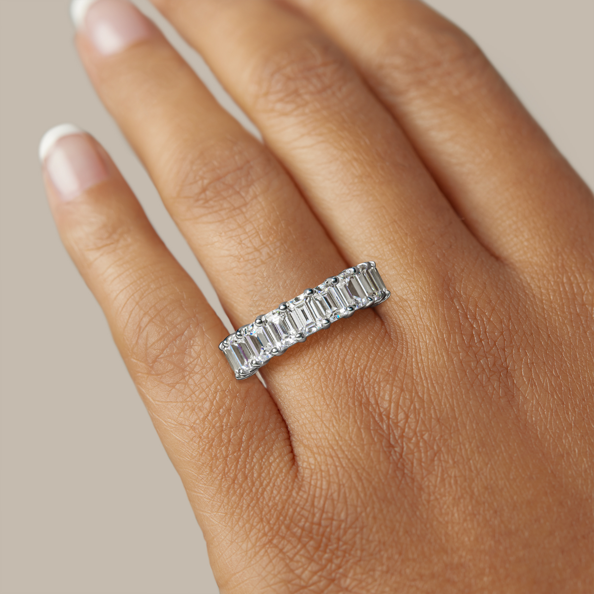 Emerald Cut Diamond Eternity Ring – VALENTINA FINE JEWELLERY