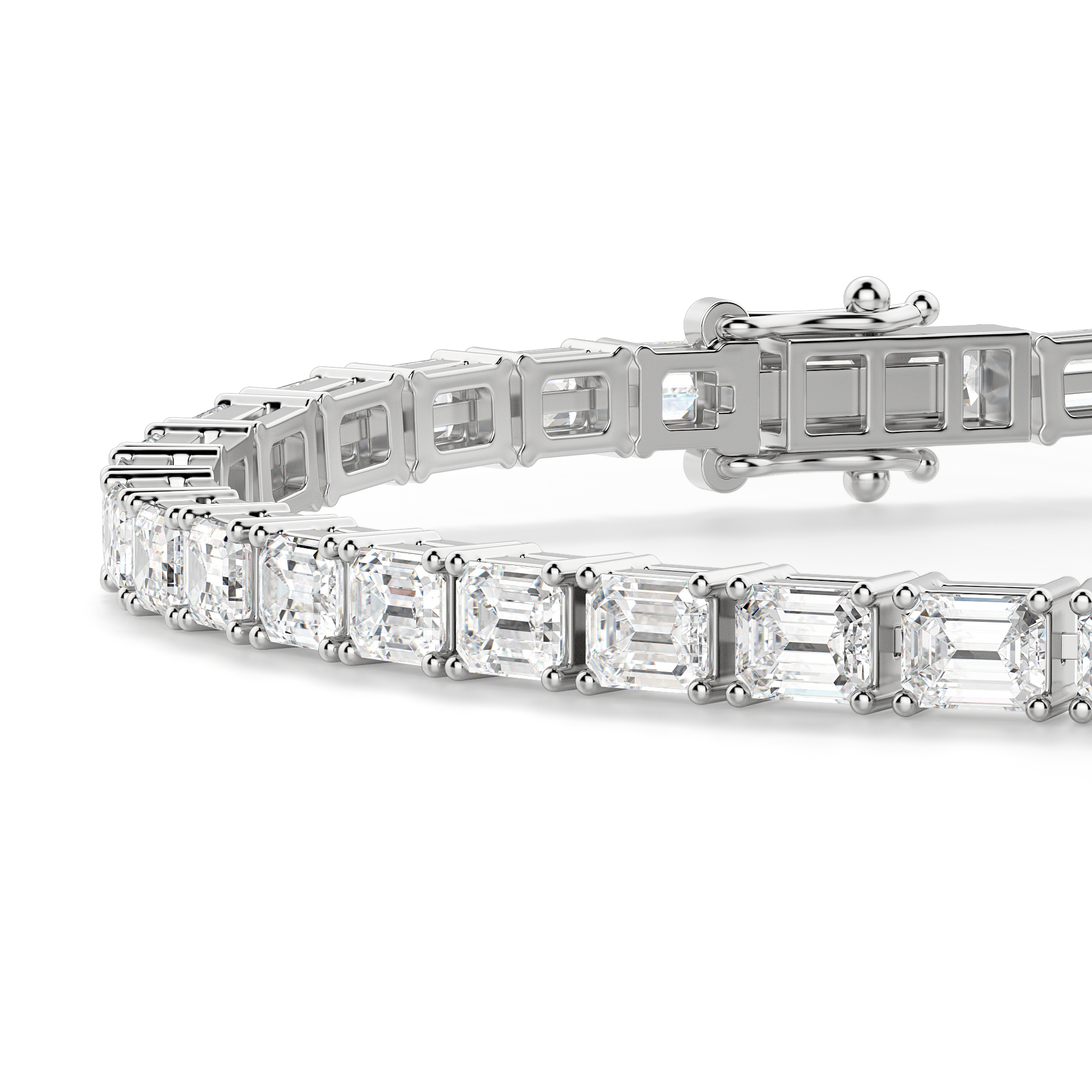 Diamond S Link Tennis Bracelet in 14k White Gold (8 ct. tw.) 33 Stones |  Sarraf.com