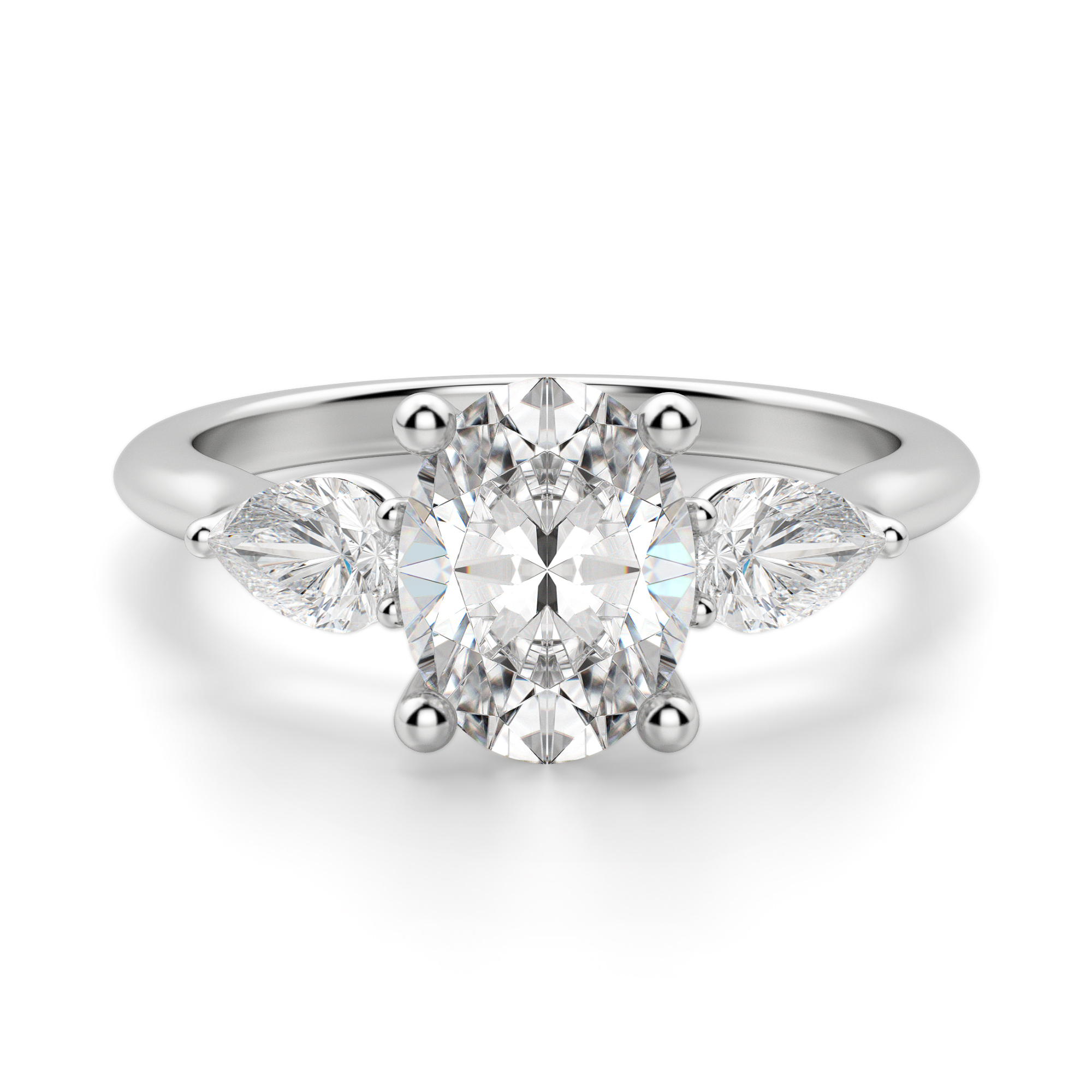 Italo Pear Cut Engagement Ring Classic Engagement Ring Affordable