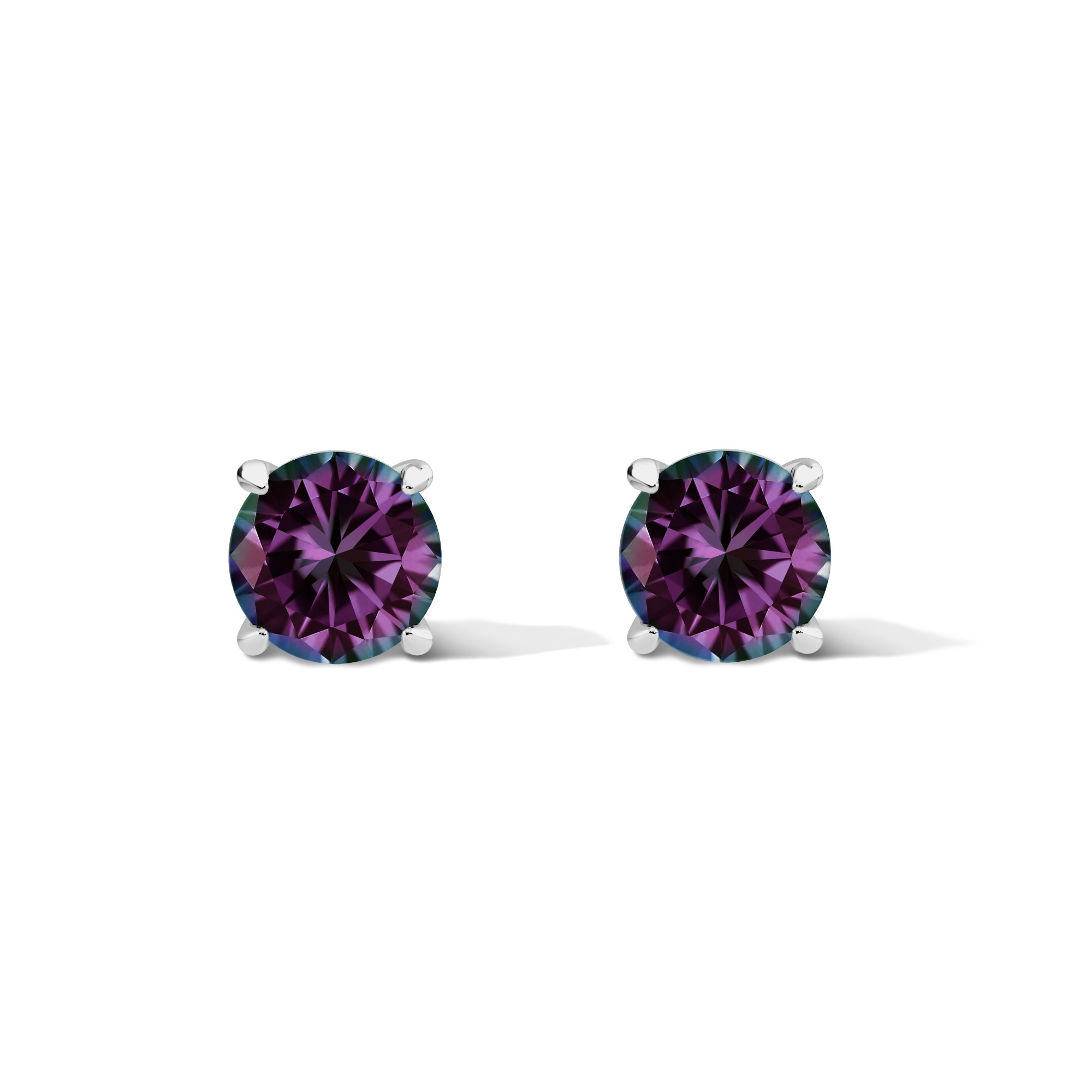 RUVEE De Floral Crystal Stone Purple Alloy Stud Earrings for Women and  Girls : Ruvee: Amazon.in: Fashion