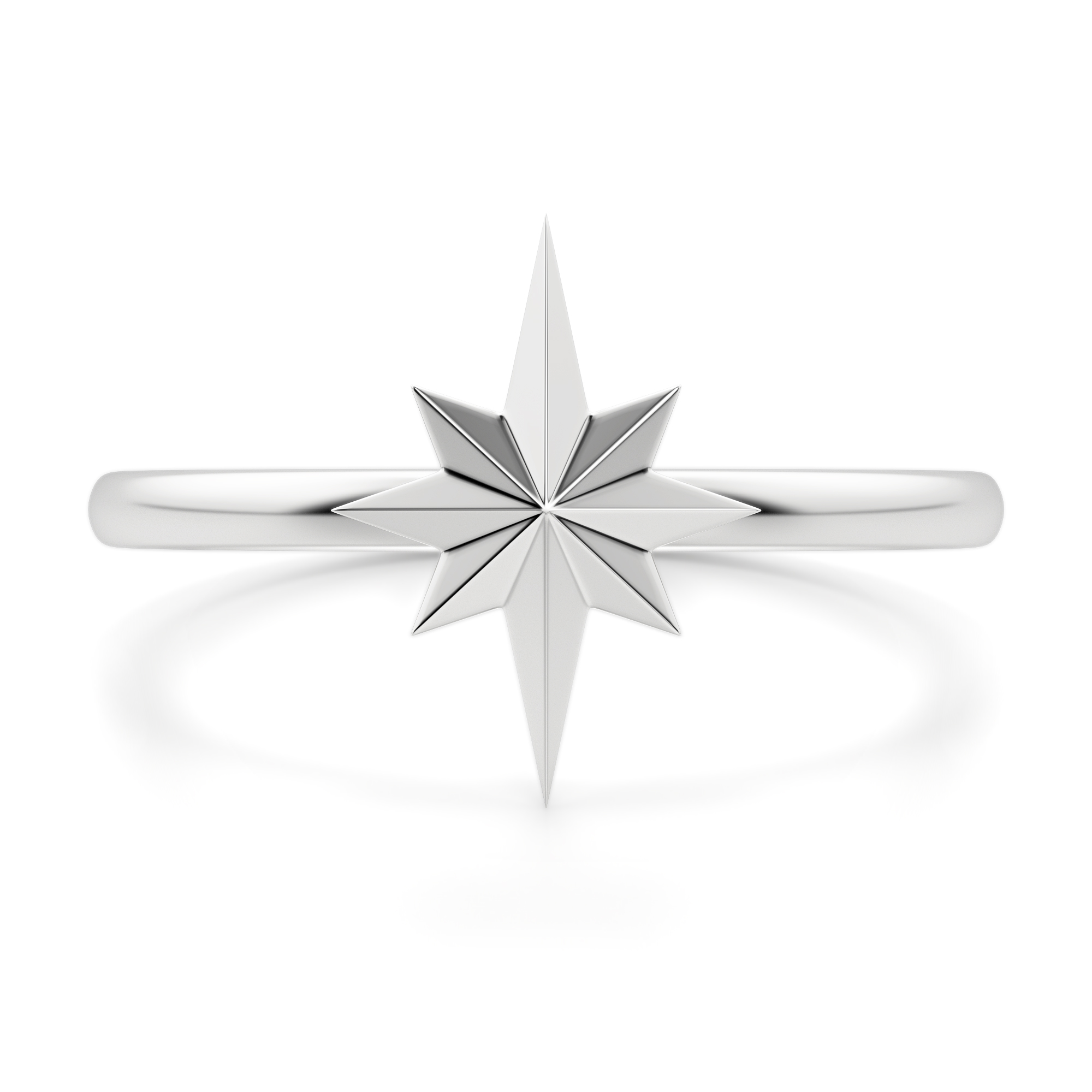 Starburst Ring, Sterling Silver