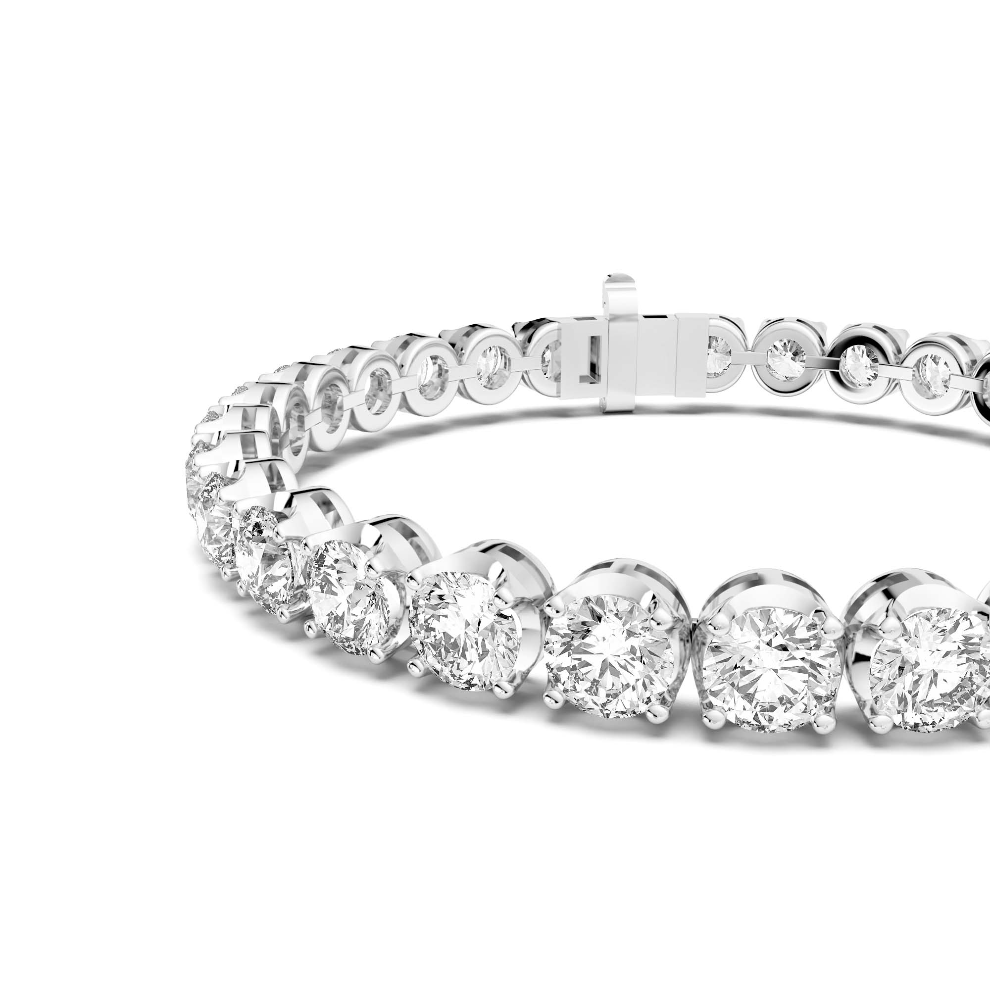 Buy Polki Diamond Tennis Bracelet, Sterling Silver Bracelet, Polki Diamond  Bracelet, Bracelet For Her (8.00 In) 2.25 ctw at ShopLC.