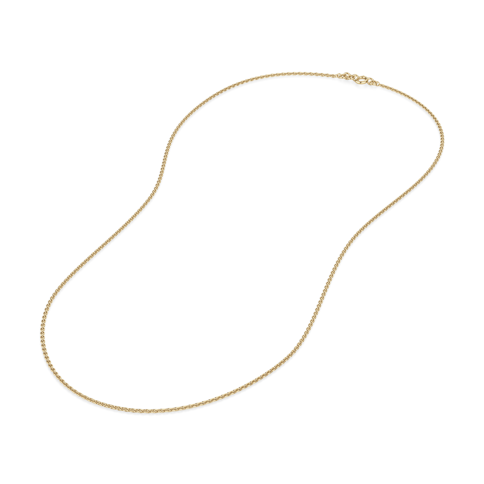 18k Solid Gold Clasp For Necklace or Bracelet,Extension Link Cable  Chain,2.0