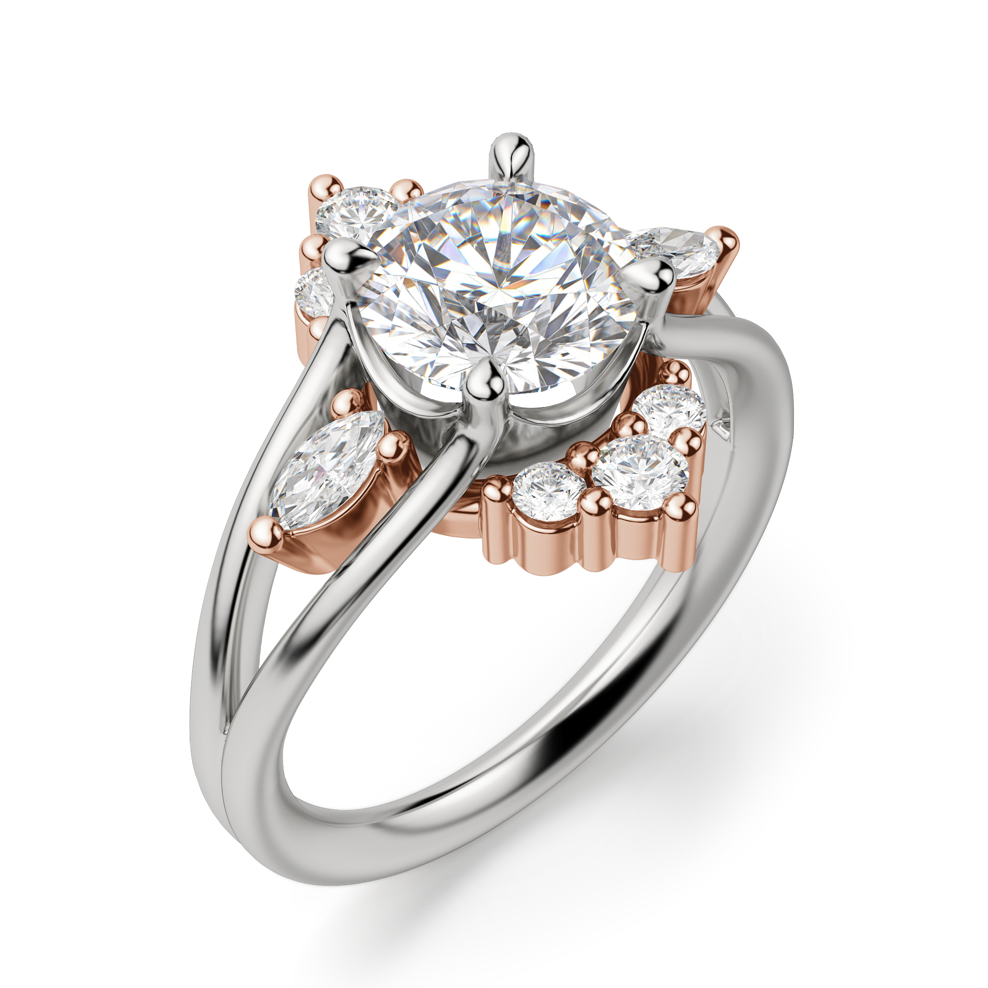 Two-Piece Classic Elan Engagement Set