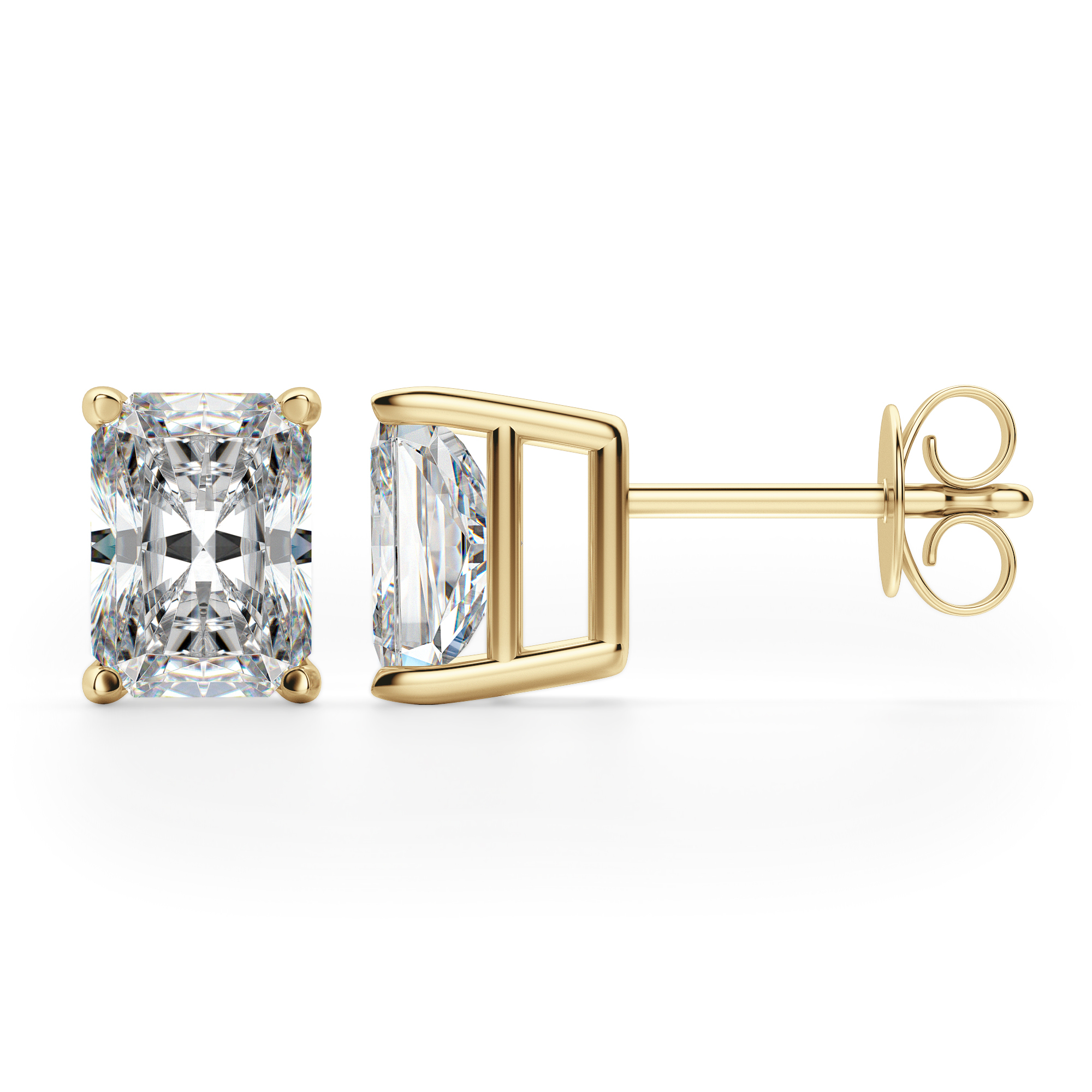 82ctw Y-Z Radiant Cut Diamond Earrings R8117 Diamonds By Lauren | eBay