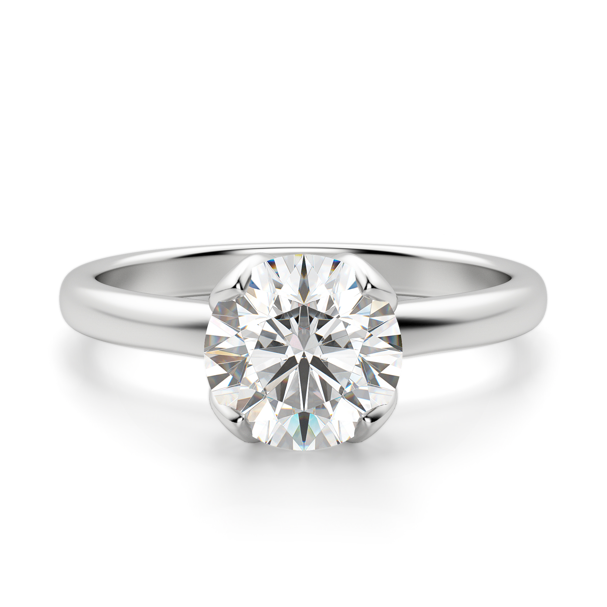 Tulip Solitaire Setting Engagement Ring