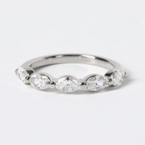 Oval Anniversary Band - 14k White Gold - Size 7.0-8.0 default,second_image,