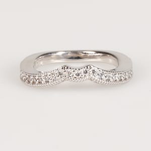 Briar Rose Wedding Band, Ring Size 5-5.75, 14K White Gold default,,first_image,