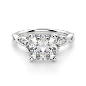 Celtic Knot Cushion Cut default, 14k white gold,\\r\n,first_image,