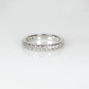 Gwyneth Wedding Band - 14k White Gold - Ring Size 9.5 default, hover,,first_image,