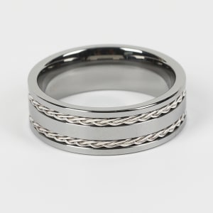 Kearney Wedding Band, Ring Size 8, Tungsten default, hover,,first_image,