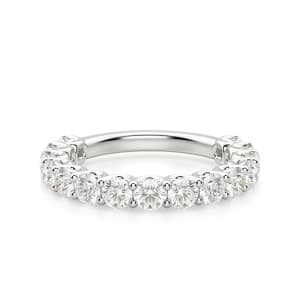 Round Cut Scallop Set Semi-Eternity Band (1 2/3 tcw) default, 14k white gold,\\r\n,first_image,