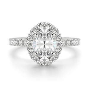 Madrid Accented Oval Cut default, 14k white gold, ,