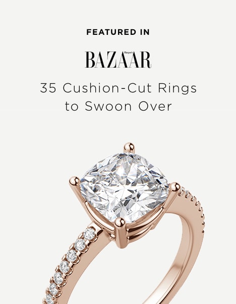 Featured in Bazaar. 35 Cushion Cut Rings to Swoon Over.