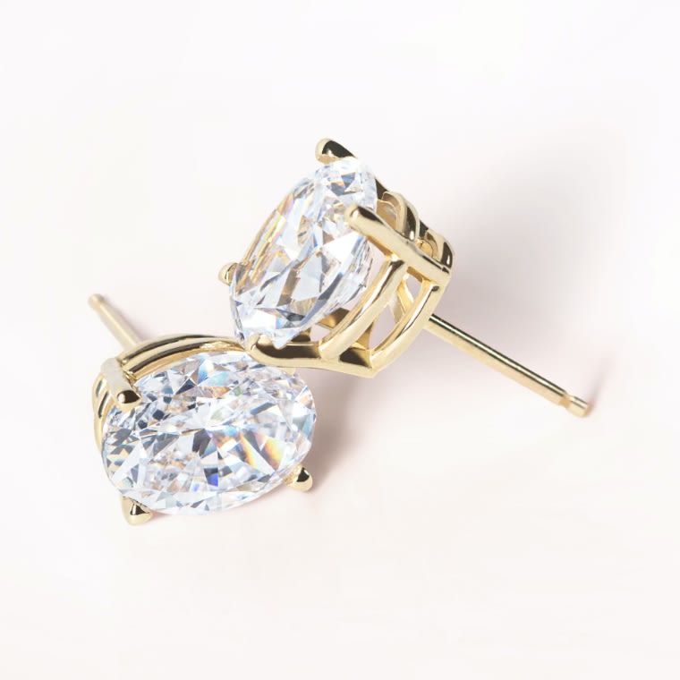 American Diamond Earrings  Stud Earrings for Girls  Small Earrings  Gigi  Crystal Studs by Blingvine