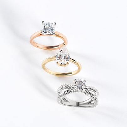 Tiny 14k Gold White Sapphire Ring | Rito Originals