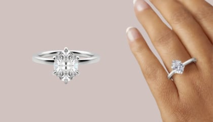 Oval Engagement Ring with Wedding Band: A Stylish Duo for Modern Brides