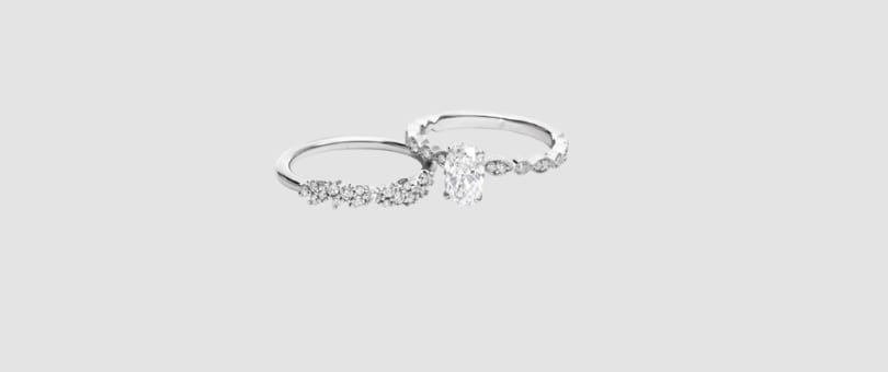 Oval Engagement Ring with Wedding Band: A Stylish Duo for Modern Brides
