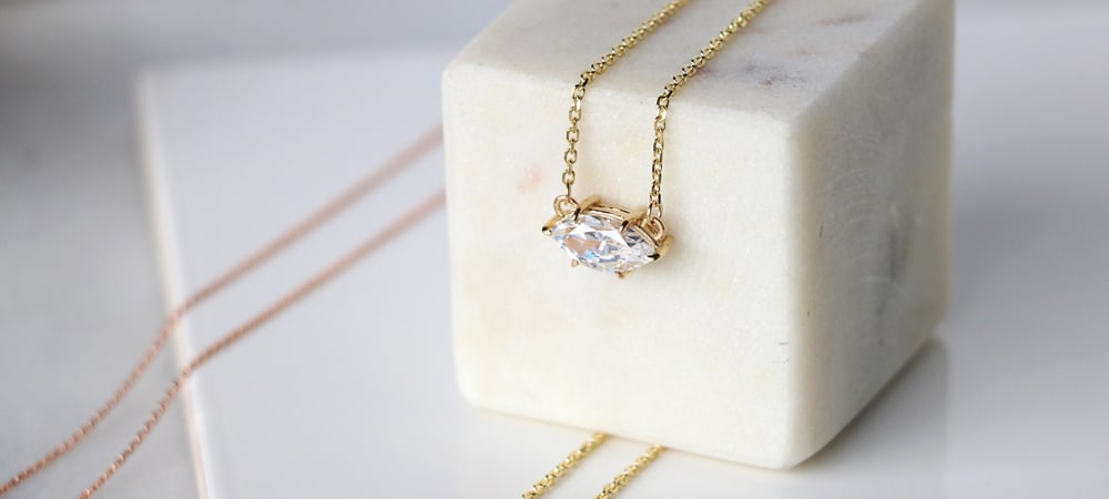 East-West Necklaces: Marquise