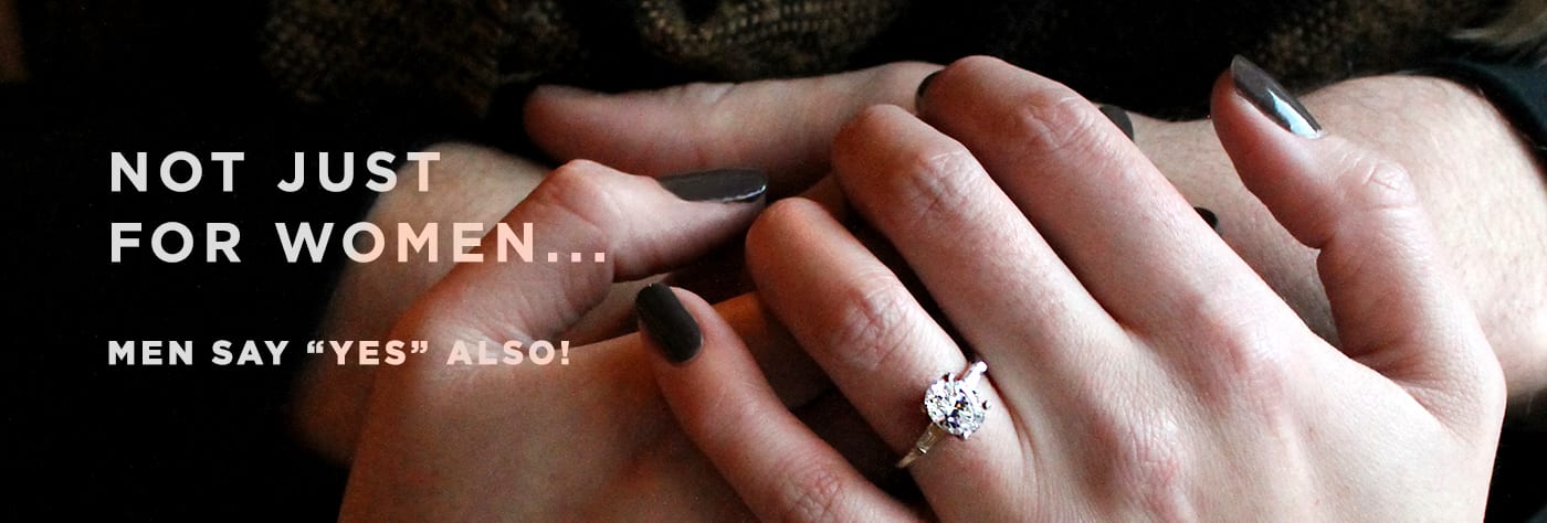 do men wear engagement rings? yes!