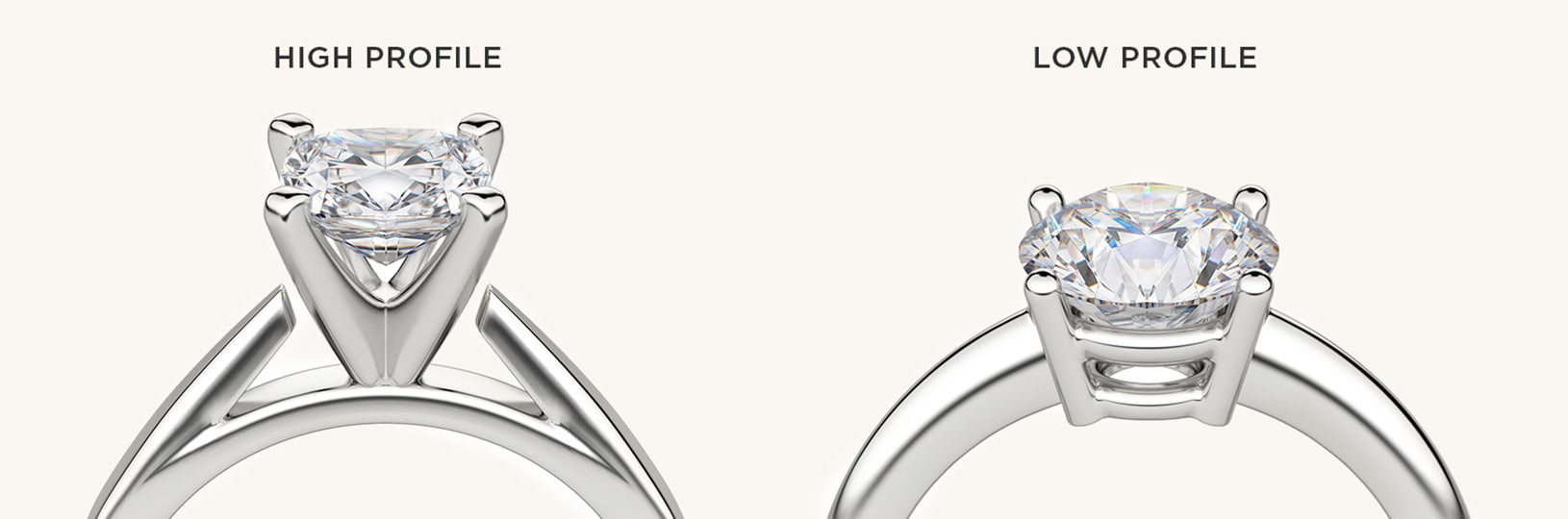 handboeien Beleefd duidelijkheid Are High Or Low Setting Engagement Rings Better? - Diamond Nexus