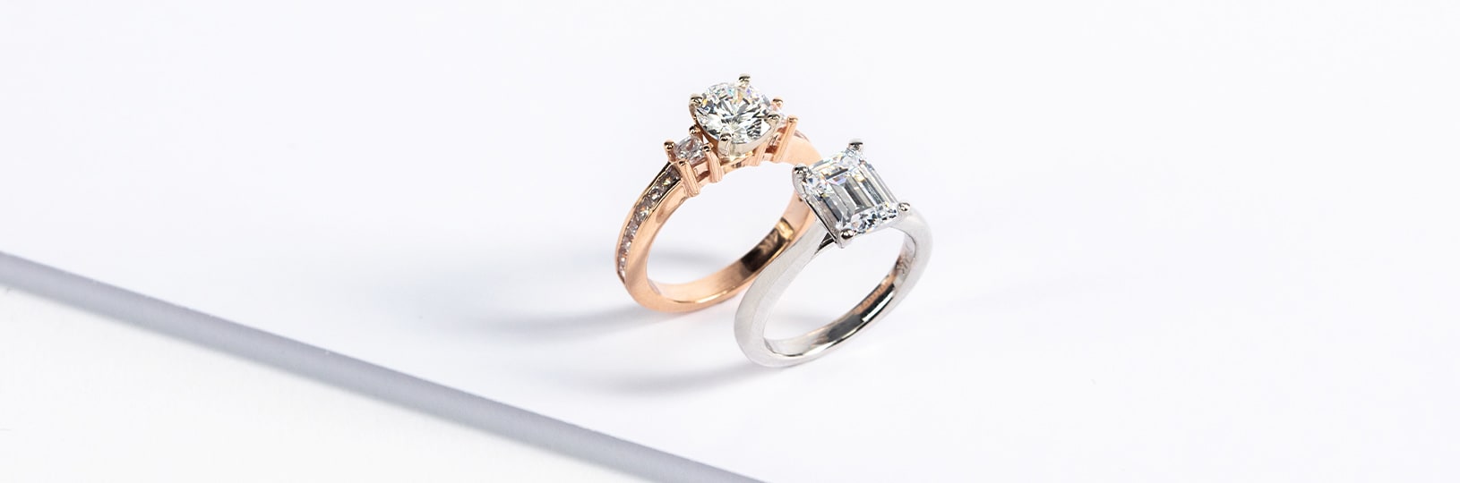 High set engagement rings.