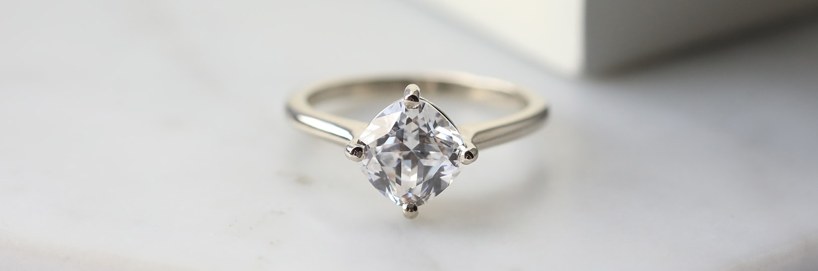 Image of a solitaire engagement ring